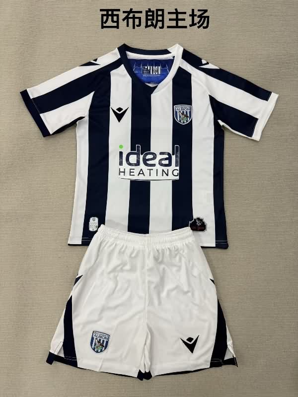 25/26 West Bromwich Home Kids Soccer Jersey And Shorts 25/26 West Bromwich Home Kids Soccer Jersey And Shorts