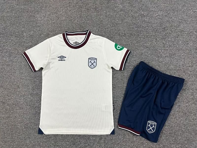 25/26 West Ham Away Kids Soccer Jersey And Shorts 25/26 West Ham Away Kids Soccer Jersey And Shorts