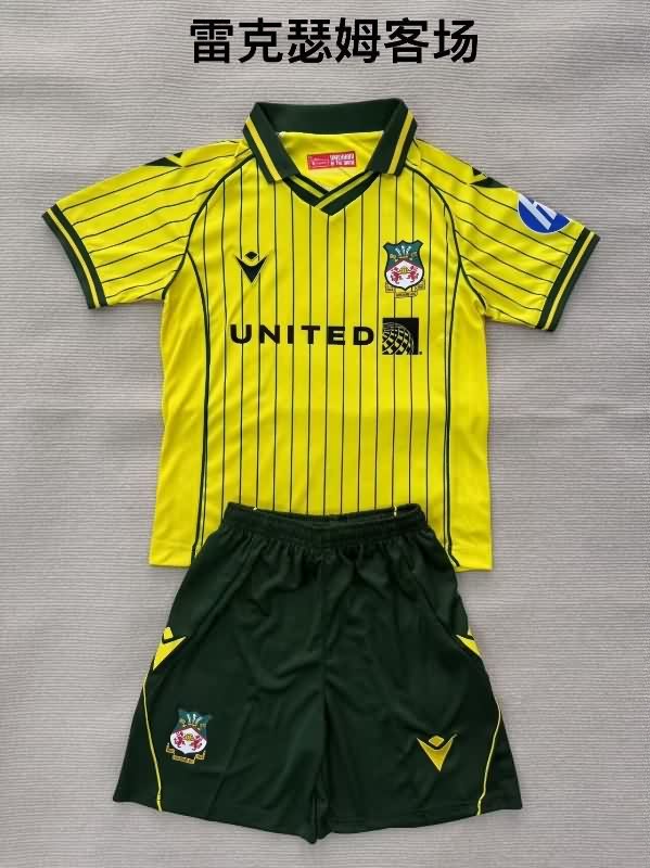25/26 Wrexham Away Kids Soccer Jersey And Shorts 25/26 Wrexham Away Kids Soccer Jersey And Shorts