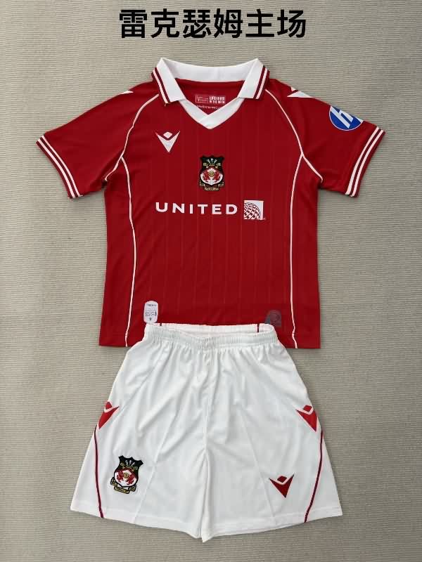 25/26 Wrexham Home Kids Soccer Jersey And Shorts 25/26 Wrexham Home Kids Soccer Jersey And Shorts