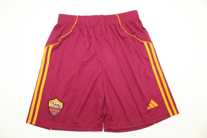 Thailand Quality(AAA) 25/26 AS Roma Home Soccer Shorts Thailand Quality(AAA) 25/26 AS Roma Home Soccer Shorts