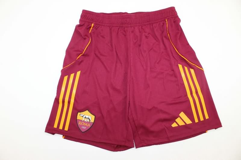Thailand Quality(AAA) 25/26 AS Roma Home Soccer Shorts (Player) Thailand Quality(AAA) 25/26 AS Roma Home Soccer Shorts (Player)