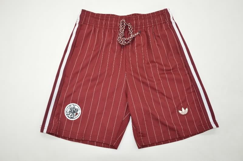 Thailand Quality(AAA) 25/26 Ajax Red Soccer Shorts Thailand Quality(AAA) 25/26 Ajax Red Soccer Shorts
