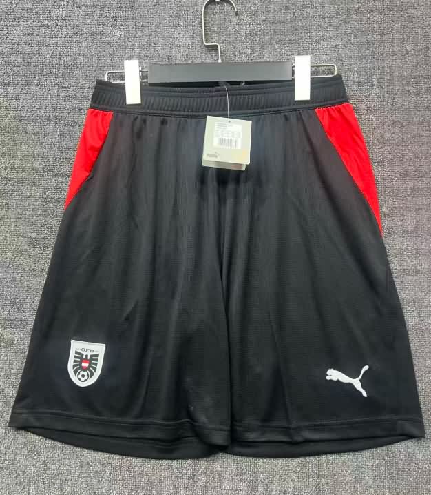 Thailand Quality(AAA) 2026 Austria Home Soccer Shorts Thailand Quality(AAA) 2026 Austria Home Soccer Shorts
