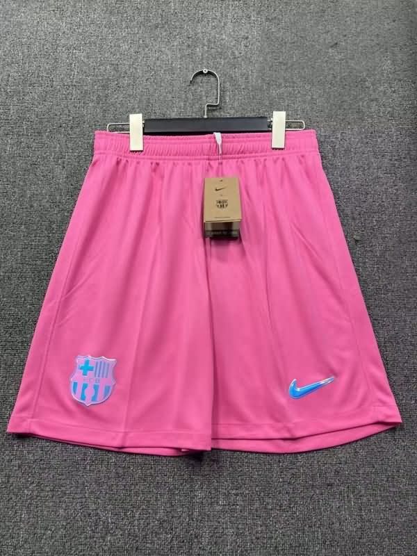 Thailand Quality(AAA) 25/26 Barcelona Pink Soccer Shorts Thailand Quality(AAA) 25/26 Barcelona Pink Soccer Shorts