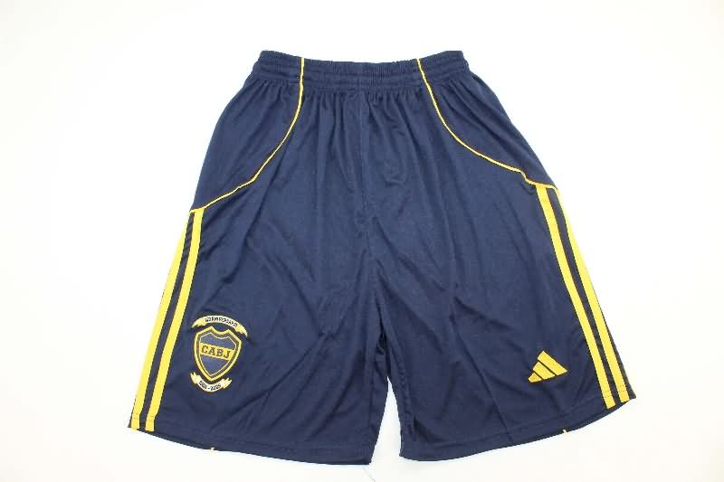 Thailand Quality(AAA) 2025 Boca Juniors Home Soccer Shorts Thailand Quality(AAA) 2025 Boca Juniors Home Soccer Shorts