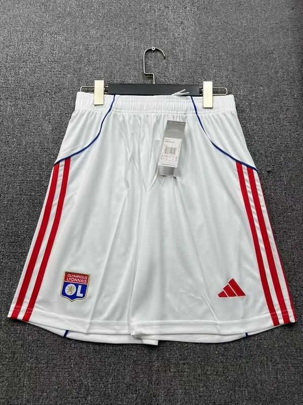 Thailand Quality(AAA) 25/26 Lyon Home Soccer Shorts Thailand Quality(AAA) 25/26 Lyon Home Soccer Shorts