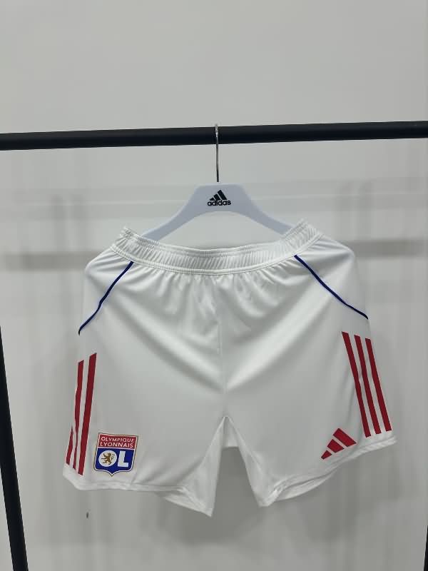 Thailand Quality(AAA) 25/26 Lyon Home Soccer Shorts (Player) Thailand Quality(AAA) 25/26 Lyon Home Soccer Shorts (Player)
