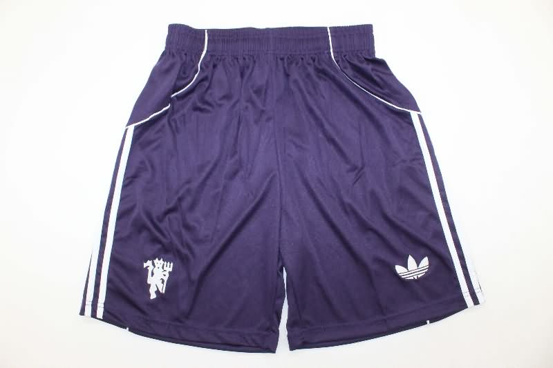 Thailand Quality(AAA) 2025/26 Manchester United Away Soccer Shorts Thailand Quality(AAA) 2025/26 Manchester United Away Soccer Shorts