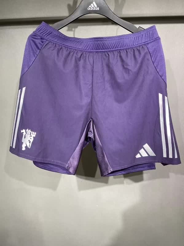 Thailand Quality(AAA) 2025/26 Manchester United Away Soccer Shorts (Player) Thailand Quality(AAA) 2025/26 Manchester United Away Soccer Shorts (Player)