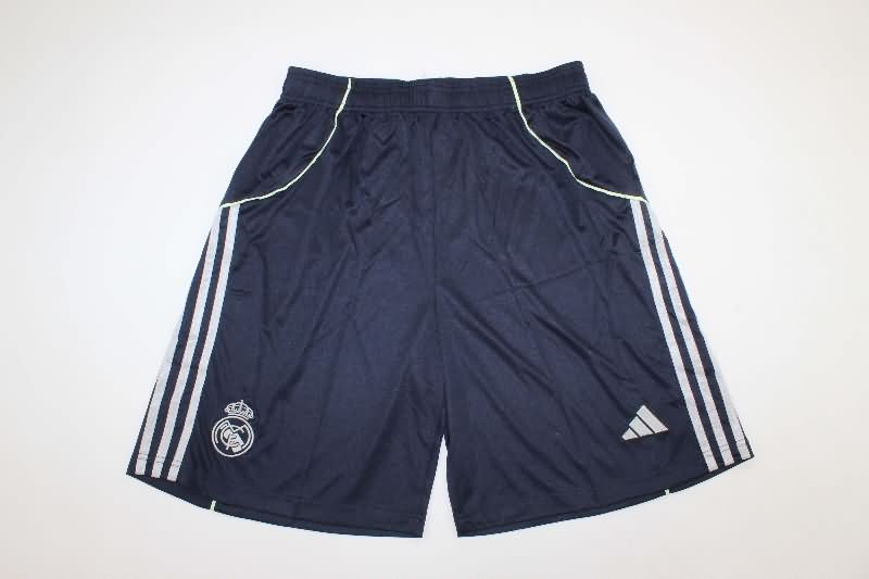 Thailand Quality(AAA) 2025/26 Real Madrid Away Soccer Shorts Thailand Quality(AAA) 2025/26 Real Madrid Away Soccer Shorts