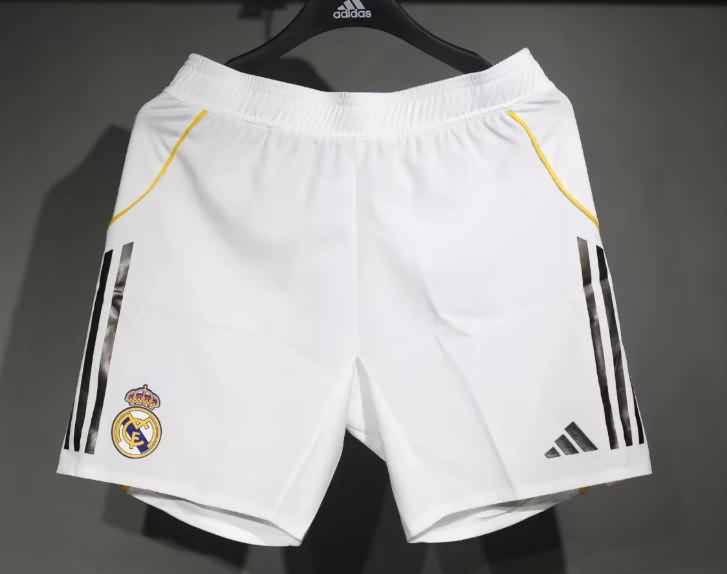 Thailand Quality(AAA) 2025/26 Real Madrid Home Soccer Shorts (Player) Thailand Quality(AAA) 2025/26 Real Madrid Home Soccer Shorts (Player)