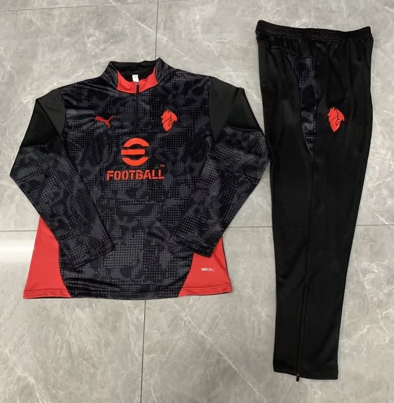 Thailand Quality(AAA) 25/26 AC Milan Black Soccer Tracksuit 02 Thailand Quality(AAA) 25/26 AC Milan Black Soccer Tracksuit 02