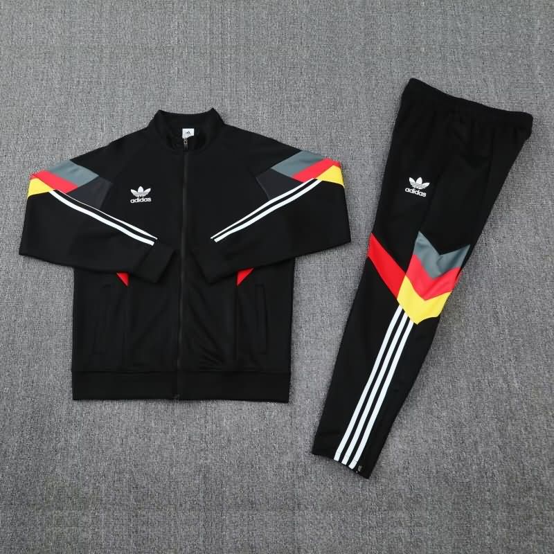 Thailand Quality(AAA) 2025 Adidas Black Soccer Tracksuit