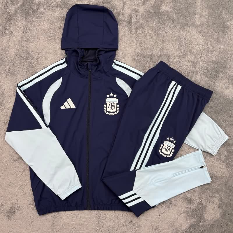 Thailand Quality(AAA) 2026 Argentina Dark Blue Soccer Tracksuit 02 Thailand Quality(AAA) 2026 Argentina Dark Blue Soccer Tracksuit 02
