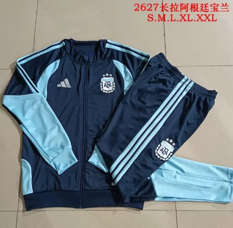 Thailand Quality(AAA) 2026 Argentina Dark Blue Soccer Tracksuit 03 Thailand Quality(AAA) 2026 Argentina Dark Blue Soccer Tracksuit 03