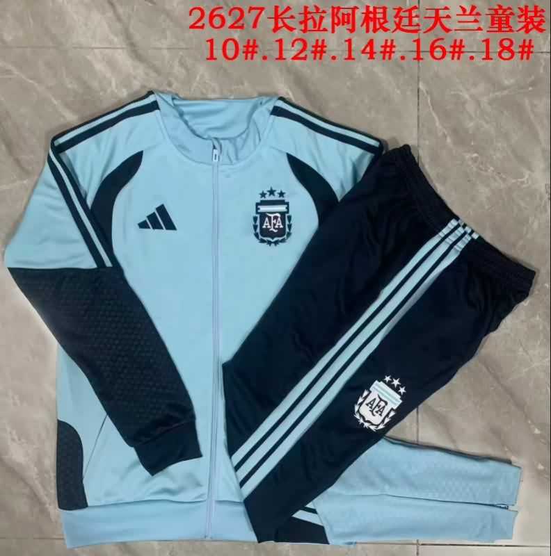 Thailand Quality(AAA) 2026 Argentina Light Blue Soccer Tracksuit Thailand Quality(AAA) 2026 Argentina Light Blue Soccer Tracksuit