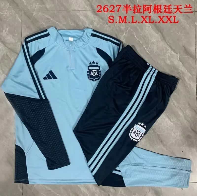 Thailand Quality(AAA) 2026 Argentina Light Blue Soccer Tracksuit 02 Thailand Quality(AAA) 2026 Argentina Light Blue Soccer Tracksuit 02
