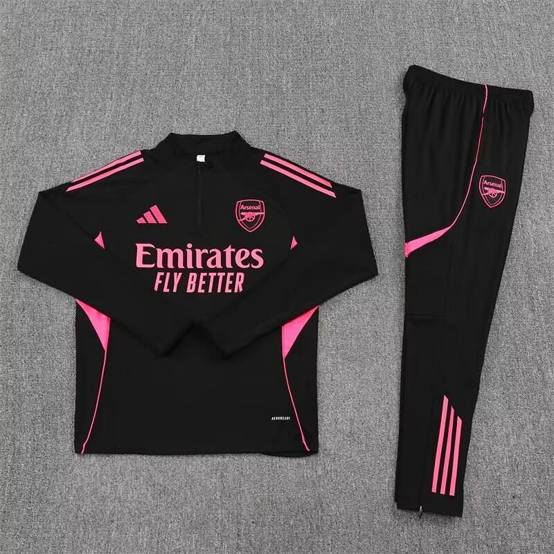 Thailand Quality(AAA) 25/26 Arsenal Black Soccer Tracksuit 02 Thailand Quality(AAA) 25/26 Arsenal Black Soccer Tracksuit 02