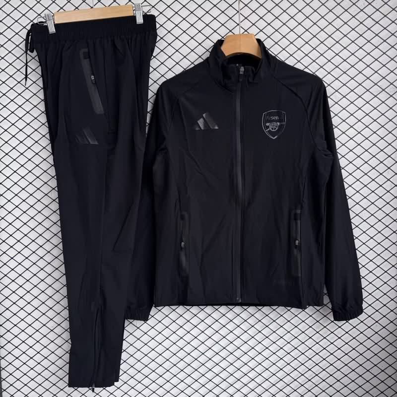 Thailand Quality(AAA) 25/26 Arsenal Black Soccer Tracksuit 03 Thailand Quality(AAA) 25/26 Arsenal Black Soccer Tracksuit 03