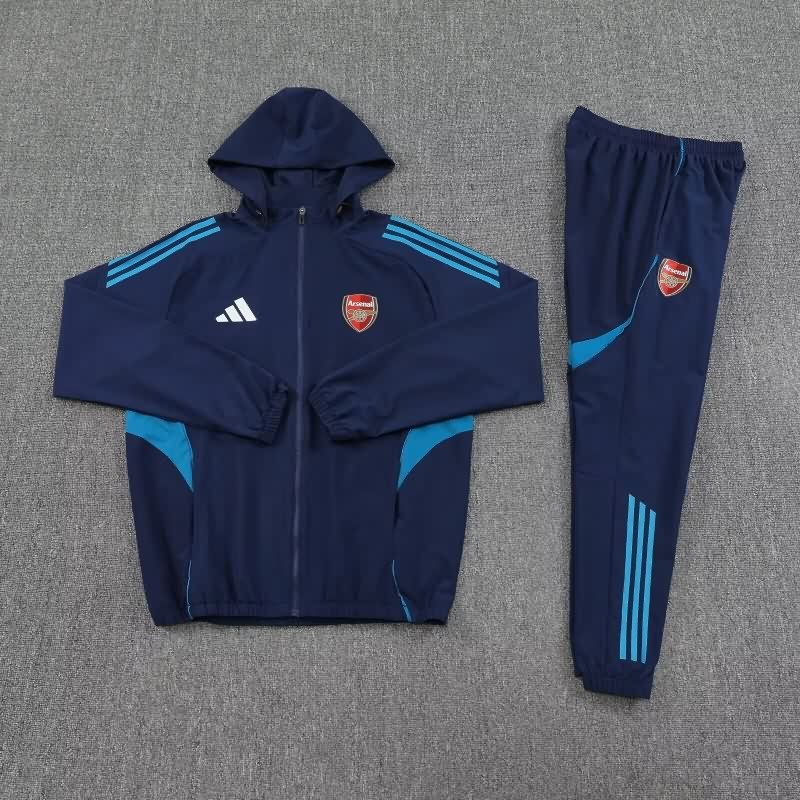Thailand Quality(AAA) 25/26 Arsenal Dark Blue Soccer Tracksuit 06 Thailand Quality(AAA) 25/26 Arsenal Dark Blue Soccer Tracksuit 06