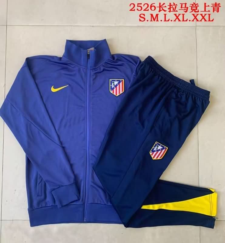 Thailand Quality(AAA) 25/26 Atletico Madrid Dark Blue Soccer Tracksuit 02 Thailand Quality(AAA) 25/26 Atletico Madrid Dark Blue Soccer Tracksuit 02
