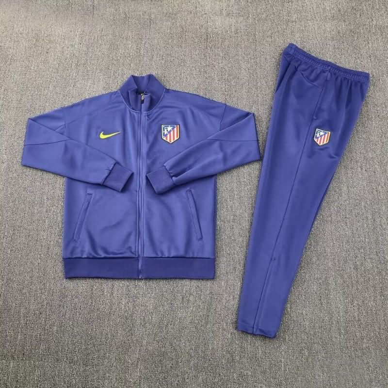 Thailand Quality(AAA) 25/26 Atletico Madrid Dark Blue Soccer Tracksuit 03 Thailand Quality(AAA) 25/26 Atletico Madrid Dark Blue Soccer Tracksuit 03