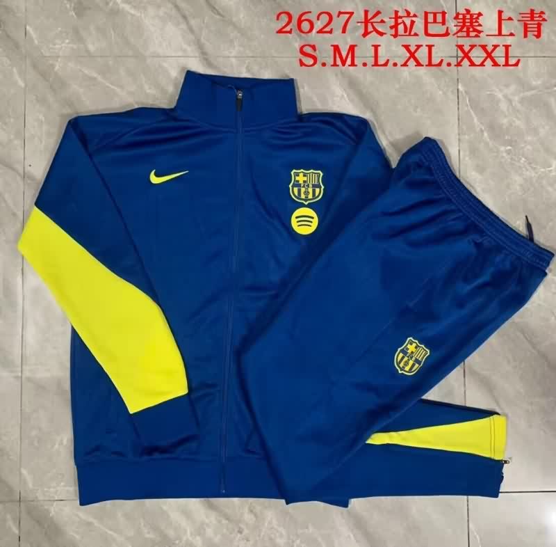 Thailand Quality(AAA) 25/26 Barcelona Dark Blue Soccer Tracksuit 09 Thailand Quality(AAA) 25/26 Barcelona Dark Blue Soccer Tracksuit 09