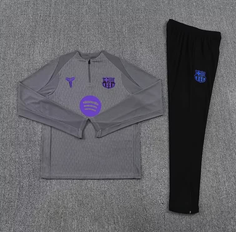 Thailand Quality(AAA) 25/26 Barcelona Grey Soccer Tracksuit Thailand Quality(AAA) 25/26 Barcelona Grey Soccer Tracksuit