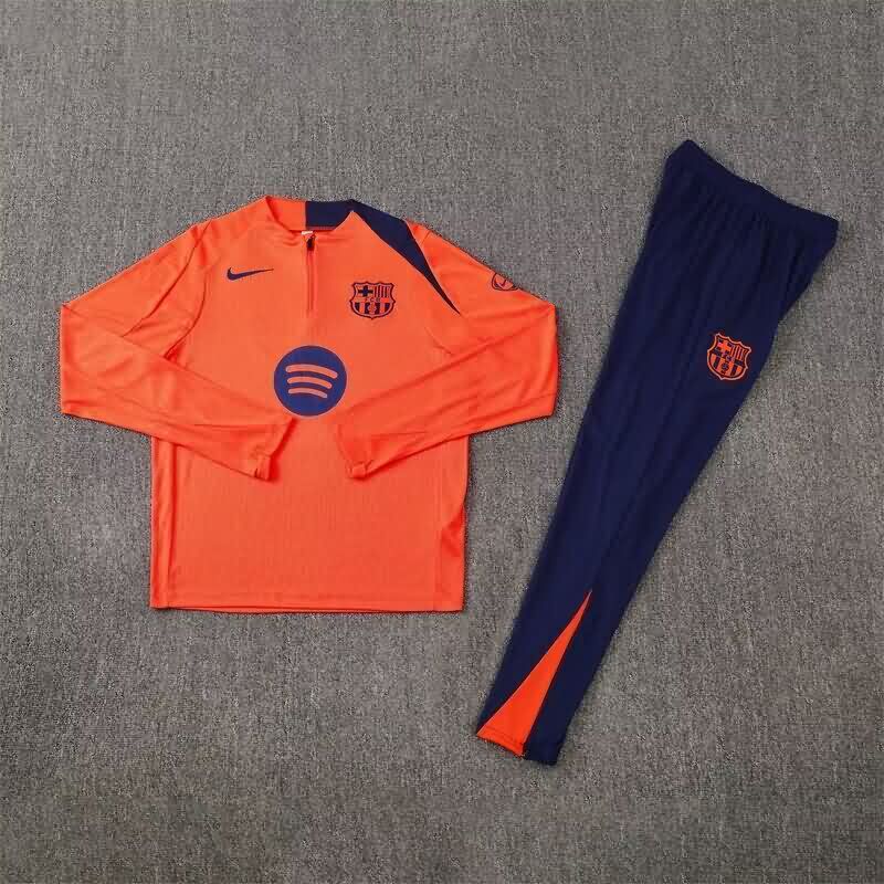 Thailand Quality(AAA) 25/26 Barcelona Orange Soccer Tracksuit Thailand Quality(AAA) 25/26 Barcelona Orange Soccer Tracksuit