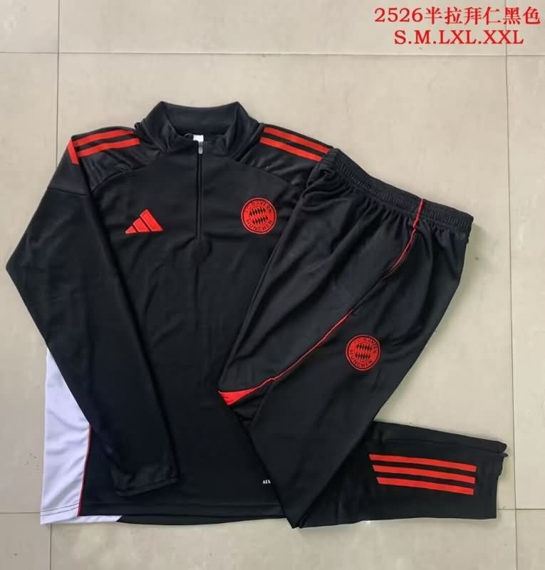 Thailand Quality(AAA) 25/26 Bayern Munich Black Soccer Tracksuit Thailand Quality(AAA) 25/26 Bayern Munich Black Soccer Tracksuit