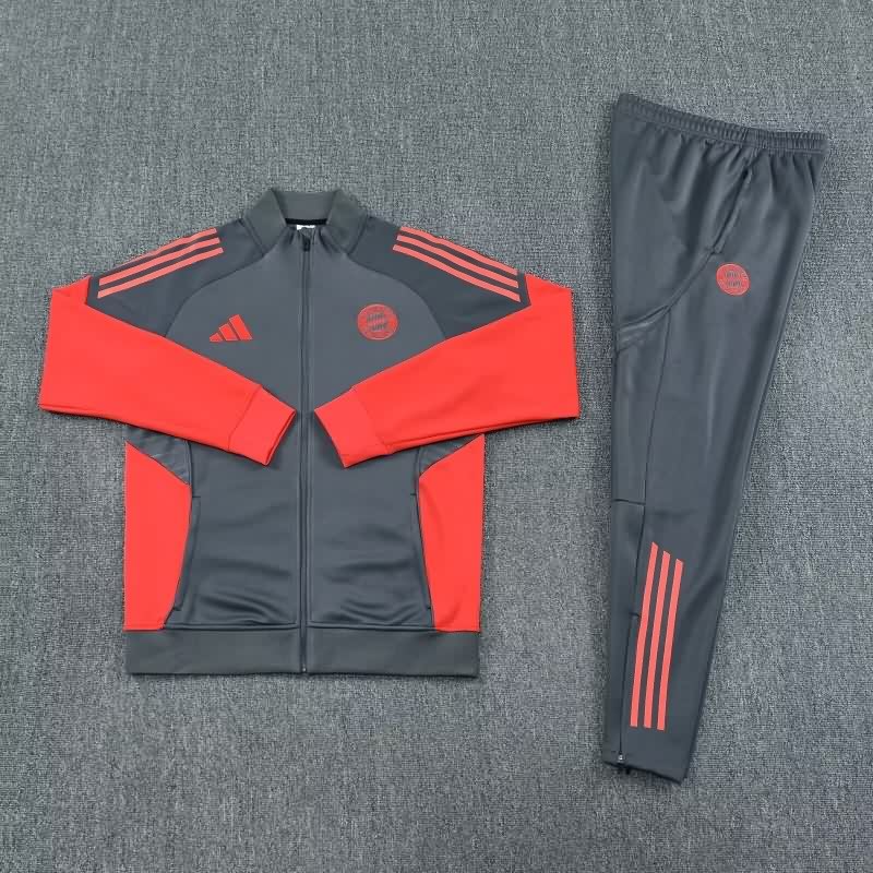 Thailand Quality(AAA) 25/26 Bayern Munich Dark Grey Soccer Tracksuit 03 Thailand Quality(AAA) 25/26 Bayern Munich Dark Grey Soccer Tracksuit 03