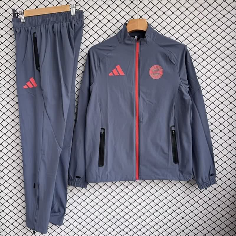 Thailand Quality(AAA) 25/26 Bayern Munich Dark Grey Soccer Tracksuit 04 Thailand Quality(AAA) 25/26 Bayern Munich Dark Grey Soccer Tracksuit 04