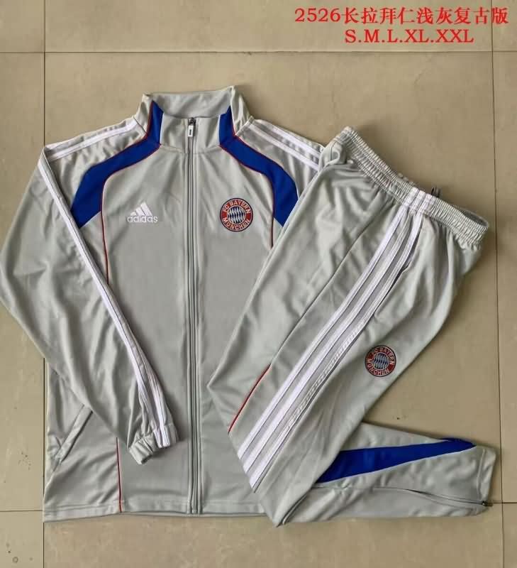 Thailand Quality(AAA) 25/26 Bayern Munich Grey Soccer Tracksuit Thailand Quality(AAA) 25/26 Bayern Munich Grey Soccer Tracksuit