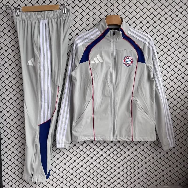 Thailand Quality(AAA) 25/26 Bayern Munich Grey Soccer Tracksuit 03 Thailand Quality(AAA) 25/26 Bayern Munich Grey Soccer Tracksuit 03