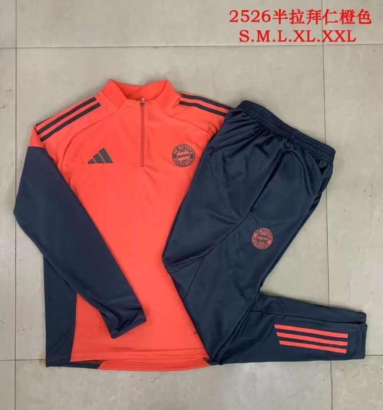 Thailand Quality(AAA) 25/26 Bayern Munich Orange Soccer Tracksuit Thailand Quality(AAA) 25/26 Bayern Munich Orange Soccer Tracksuit