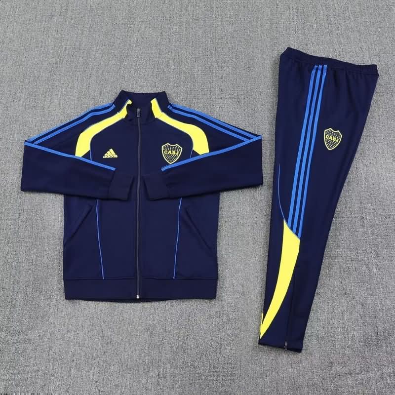 Thailand Quality(AAA) 2025 Boca Juniors Dark Blue Soccer Tracksuit Thailand Quality(AAA) 2025 Boca Juniors Dark Blue Soccer Tracksuit