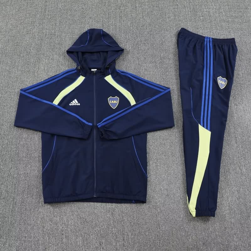 Thailand Quality(AAA) 2025 Boca Juniors Dark Blue Soccer Tracksuit 03 Thailand Quality(AAA) 2025 Boca Juniors Dark Blue Soccer Tracksuit 03