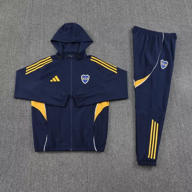 Thailand Quality(AAA) 2025 Boca Juniors Dark Blue Soccer Tracksuit 04 Thailand Quality(AAA) 2025 Boca Juniors Dark Blue Soccer Tracksuit 04