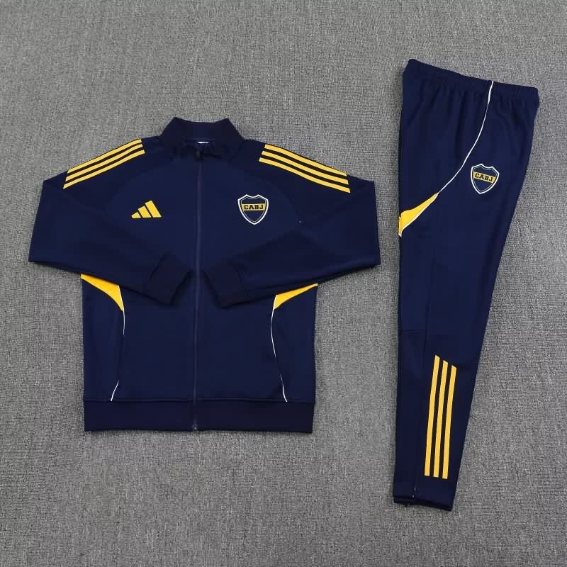 Thailand Quality(AAA) 2025 Boca Juniors Dark Blue Soccer Tracksuit 05 Thailand Quality(AAA) 2025 Boca Juniors Dark Blue Soccer Tracksuit 05