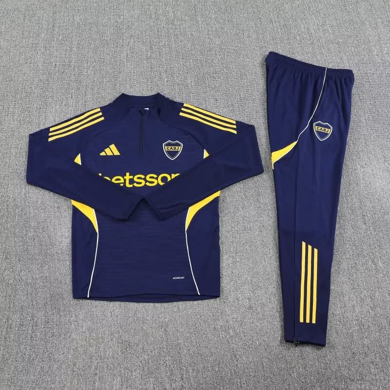 Thailand Quality(AAA) 2025 Boca Juniors Dark Blue Soccer Tracksuit 06 Thailand Quality(AAA) 2025 Boca Juniors Dark Blue Soccer Tracksuit 06