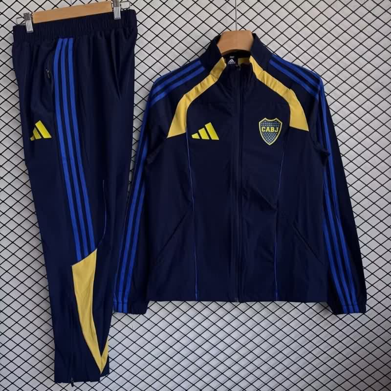 Thailand Quality(AAA) 2025 Boca Juniors Dark Blue Soccer Tracksuit 07 Thailand Quality(AAA) 2025 Boca Juniors Dark Blue Soccer Tracksuit 07