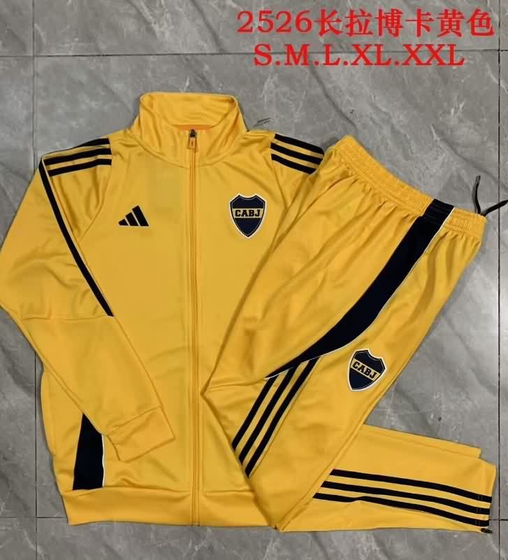 Thailand Quality(AAA) 2025 Boca Juniors Yellow Soccer Tracksuit 02 Thailand Quality(AAA) 2025 Boca Juniors Yellow Soccer Tracksuit 02