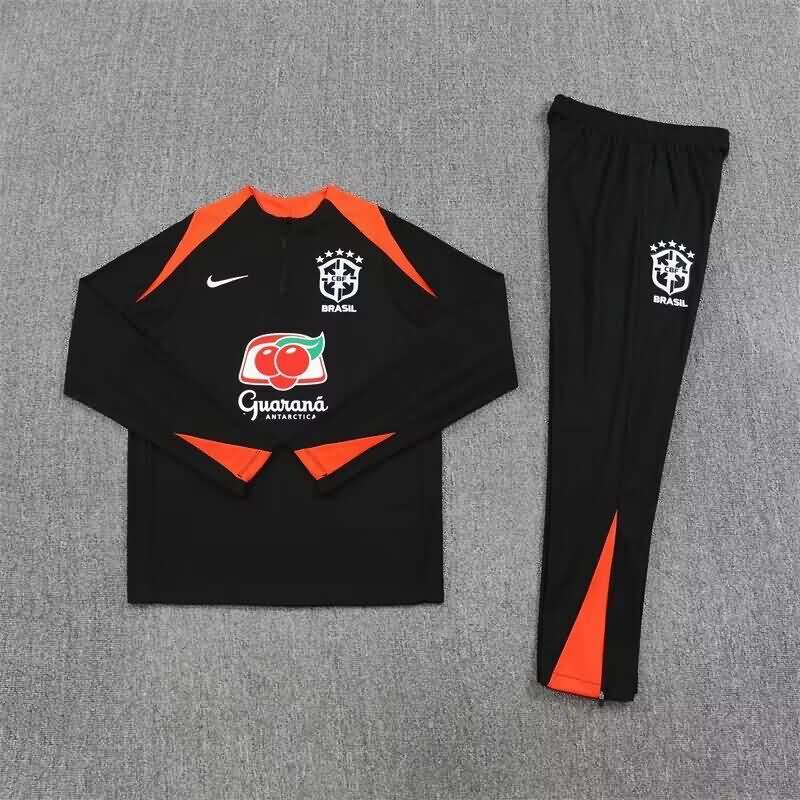 Thailand Quality(AAA) 2025 Brazil Black Soccer Tracksuit Thailand Quality(AAA) 2025 Brazil Black Soccer Tracksuit