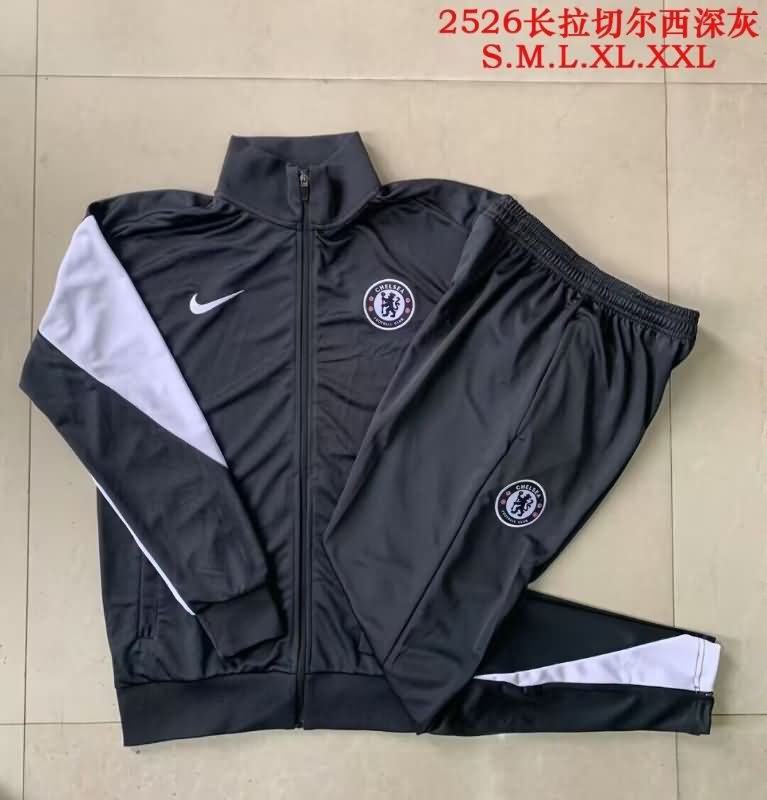Thailand Quality(AAA) 25/26 Chelsea Black Soccer Tracksuit Thailand Quality(AAA) 25/26 Chelsea Black Soccer Tracksuit