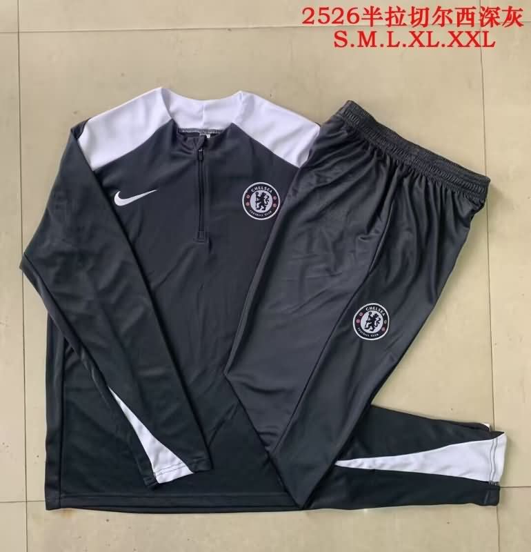 Thailand Quality(AAA) 25/26 Chelsea Black Soccer Tracksuit 02 Thailand Quality(AAA) 25/26 Chelsea Black Soccer Tracksuit 02