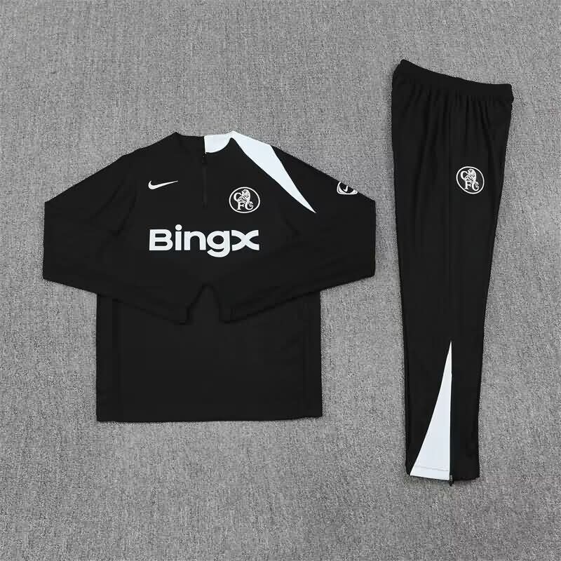 Thailand Quality(AAA) 25/26 Chelsea Black Soccer Tracksuit 03 Thailand Quality(AAA) 25/26 Chelsea Black Soccer Tracksuit 03