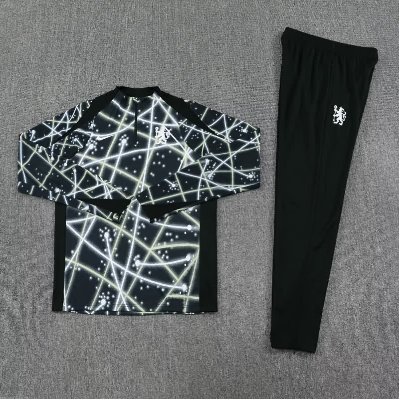 Thailand Quality(AAA) 25/26 Chelsea Black White Soccer Tracksuit Thailand Quality(AAA) 25/26 Chelsea Black White Soccer Tracksuit
