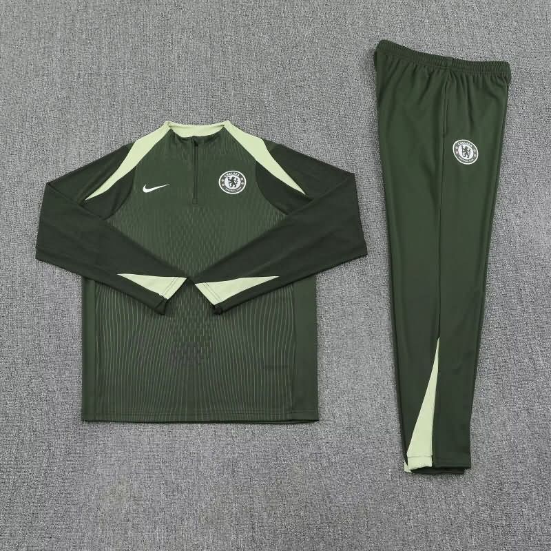 Thailand Quality(AAA) 25/26 Chelsea Dark Green Soccer Tracksuit Thailand Quality(AAA) 25/26 Chelsea Dark Green Soccer Tracksuit