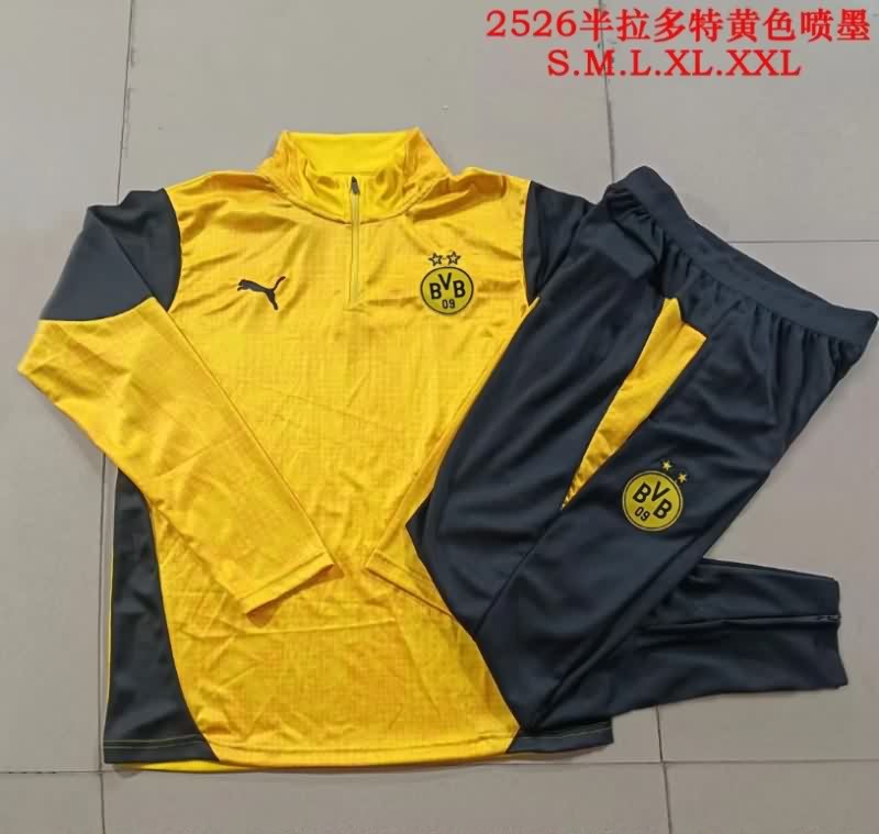 Thailand Quality(AAA) 25/26 Dortmund Yellow Soccer Tracksuit 02 Thailand Quality(AAA) 25/26 Dortmund Yellow Soccer Tracksuit 02
